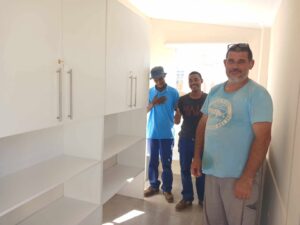 Carpentry workshop and team
