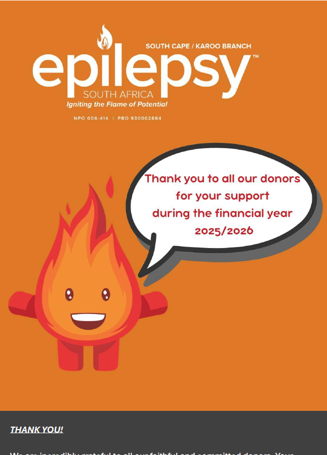 Epilepsy Knysna April 20266 Newsletter
